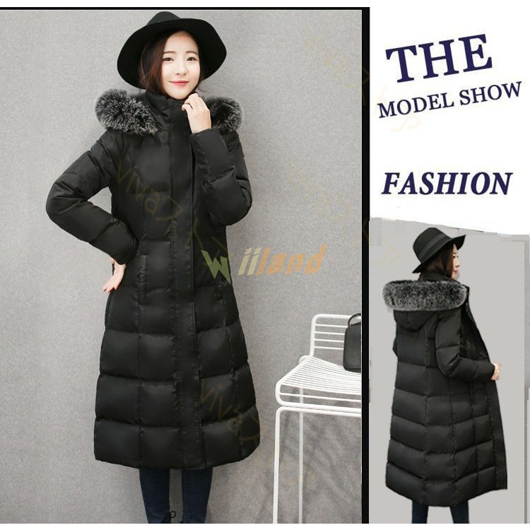 ダウンコート レディース フード付き ダウンジャケット アウター エレガント ファスナー ロングコート 秋 冬 ファー 防寒 防風 冬服 通勤